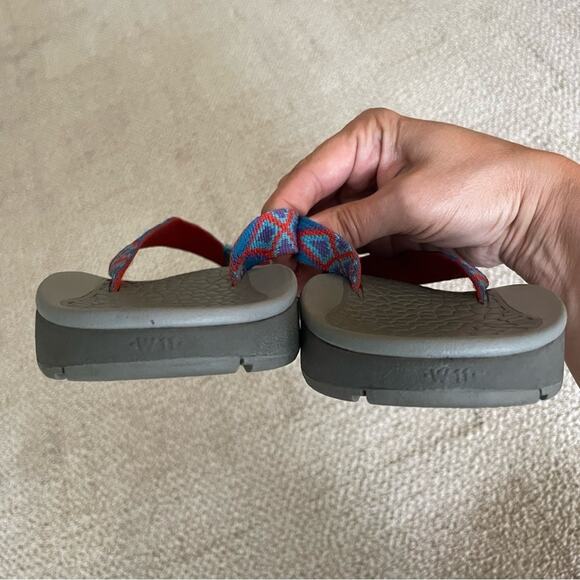 Chaco Women's Sandals - Red, Blue, Gray - Picture 6 of 10